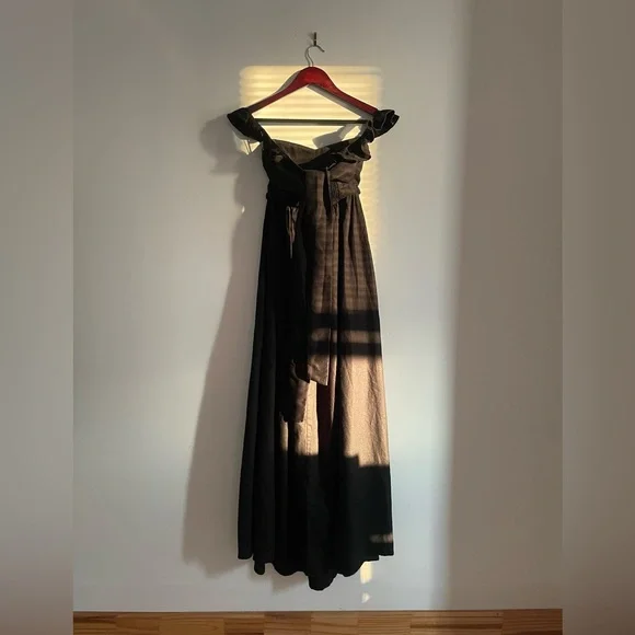 Reformation Black Linen Vecchio Maxi Dress - Picture 12 of 13